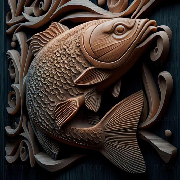 3D модель Фарловелла рыба (STL)